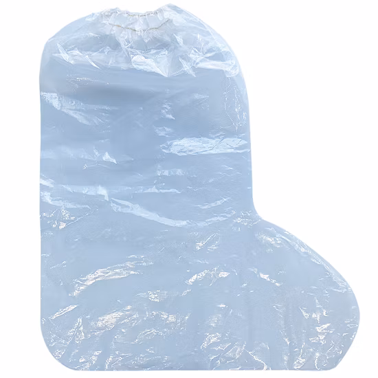 Prezzo Copristivale economico Copriscarpe lungo impermeabile Copristivale in plastica monouso in PE