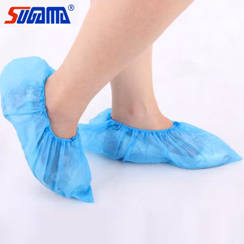 Copriscarpe monouso antiscivolo antiscivolo Copriscarpe laminato rivestito in PP+PE