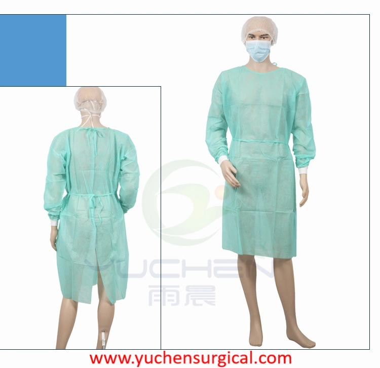 Disposable Isolation Gown Work Wear PPE Coveralls Water Resistance Gowns Safety Clothing