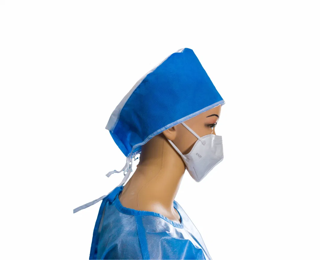 Anti-Slip SMS Doctor Cap Disposable Non Woven Cap Doctor Cap