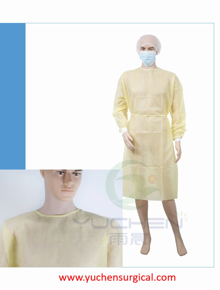 Disposable Isolation Gown Work Wear PPE Coveralls Water Resistance Gowns Safety Clothing