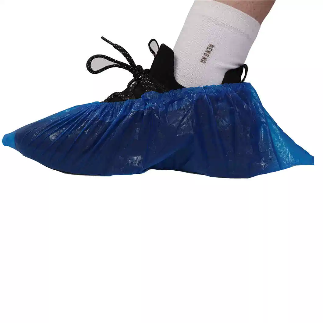 Disposable Non Skid PE/CPE Plastic Shoe Cover for Laboratory