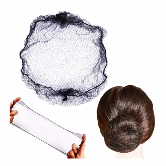 Reti in nylon usa e getta Retina per capelli invisibile per parrucche