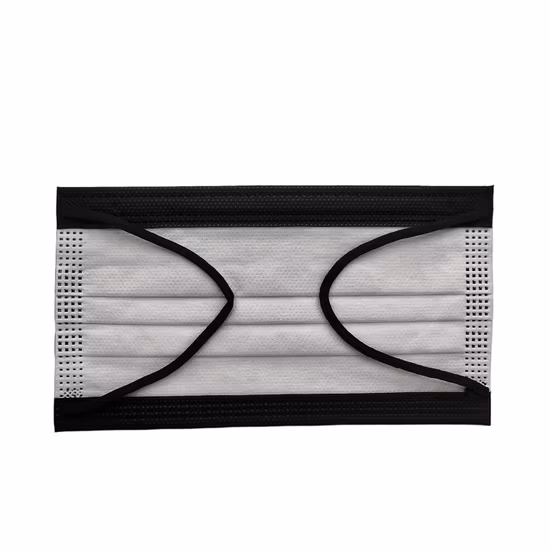 Maschera chirurgica dentaria chirurgica eliminabile del nero 3ply della maschera di protezione TypeIIR BFE 99%